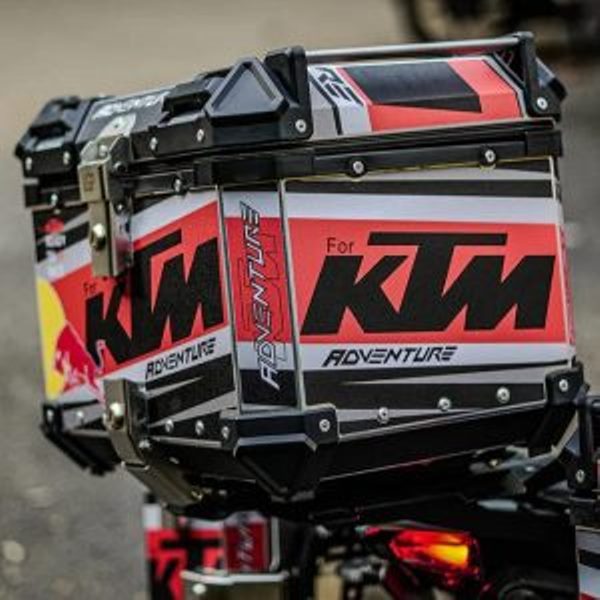 LGP Premium Aluminium KTM Graphics Top Box 45 Ltrs-LGP11201 LGP