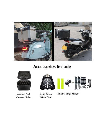 LGP Premium Aluminium Top Box 45L- Black-ACS1192 LGP