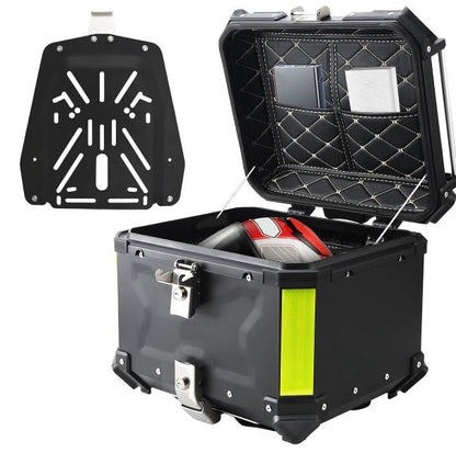 LGP Premium X Aluminium Top Box 45l-Black( Compatible For All Motorcycle )-LGP1130 LGP