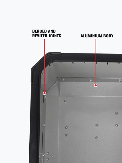 LGP Rainbow Large Capacity Aluminium Top Box 45 Ltrs (fits All Motorcycle) – Color Plating Premium Top Box-LGP11213 LGP