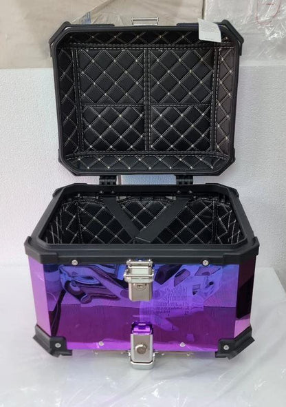 LGP Rainbow Large Capacity Aluminium Top Box 45 Ltrs (fits All Motorcycle) – Color Plating Premium Top Box-LGP11213 LGP