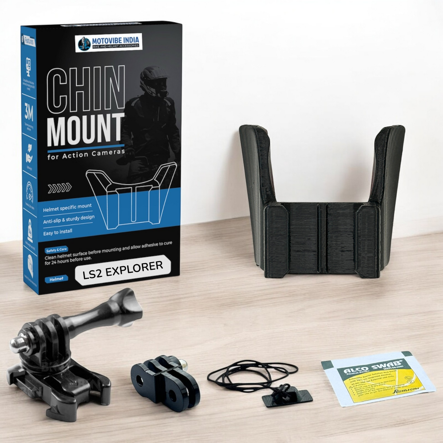 LS2 Explorer MX701 Helmet Chin Mount by Motovibe Motovibe