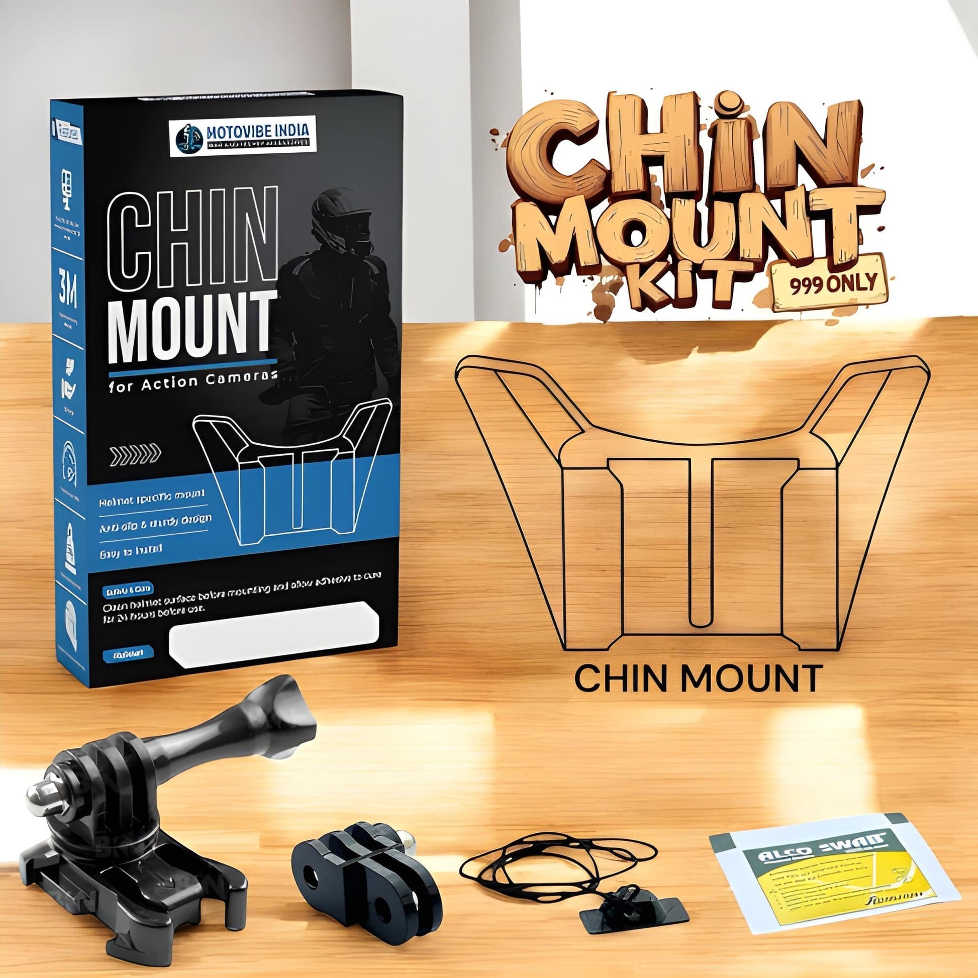 LS2 Rapid FF353 Helmet Chin Mount by Motovibe Motovibe