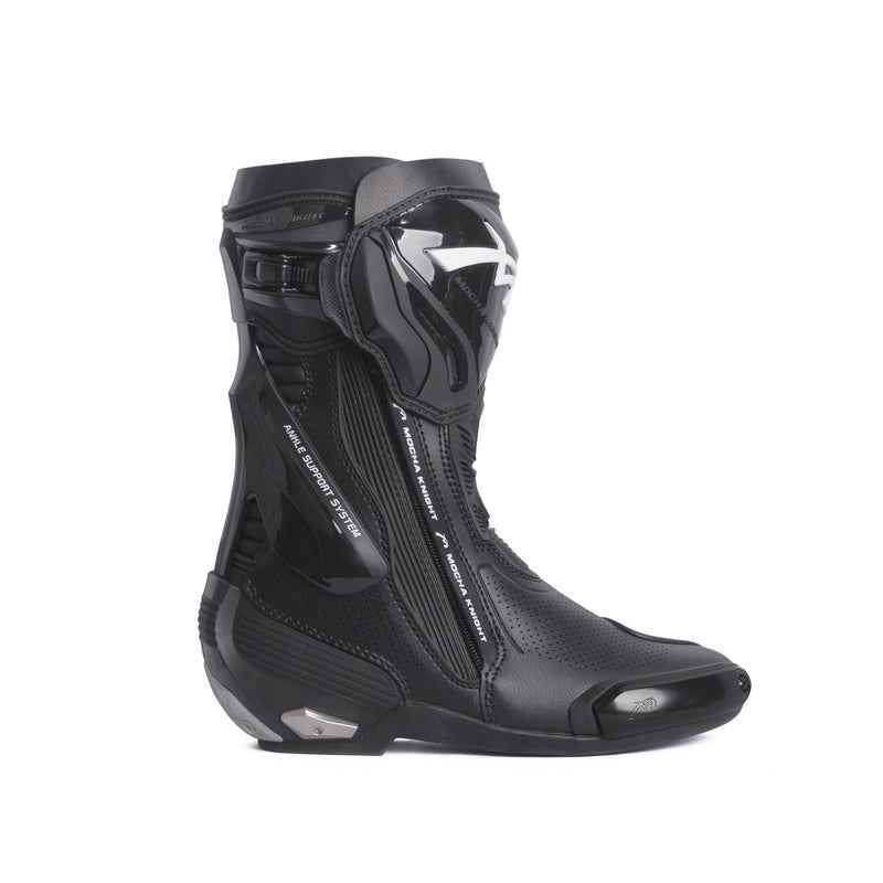 Mocha Knight Professional Racing Boots - Black Mocha Knight