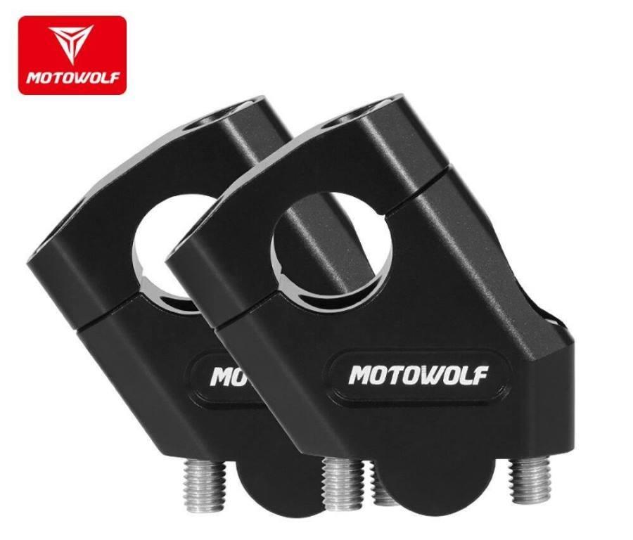 Motowolf Motorcycle Buggy Modified Caliber Faucet Seat / Variable Diameter Handlebar Raiser (MDL 3517B) Motowolf