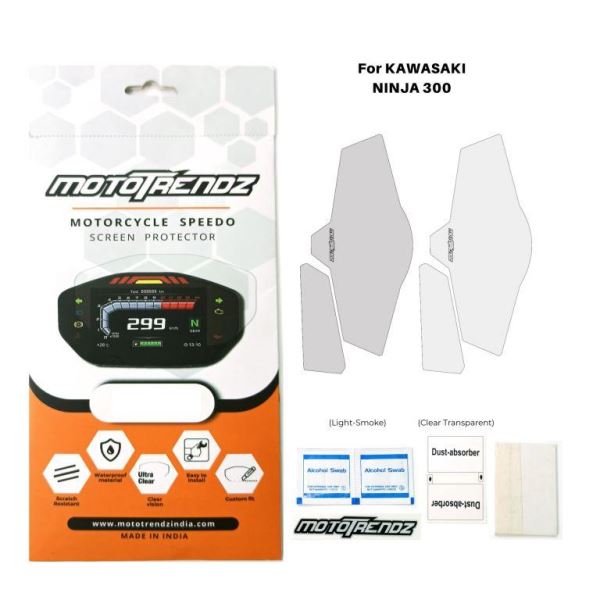 Mototrendz-Motorcycle Speedo Screen Protector For Kawasaki Ninja 300 Mototrendz
