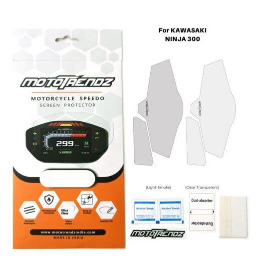 Mototrendz-Motorcycle Speedo Screen Protector For Kawasaki Ninja 300 Mototrendz