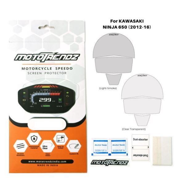Mototrendz-Motorcycle Speedo Screen Protector For Kawasaki Ninja 650 (2012-2016) Mototrendz