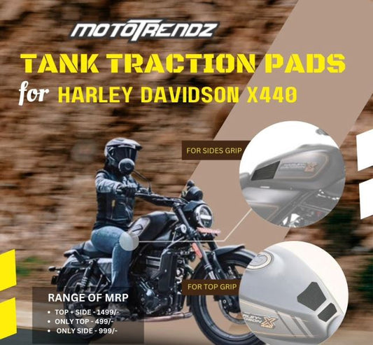 Mototrendz-Tank traction pads for Harley Davidson x440 Mototrendz