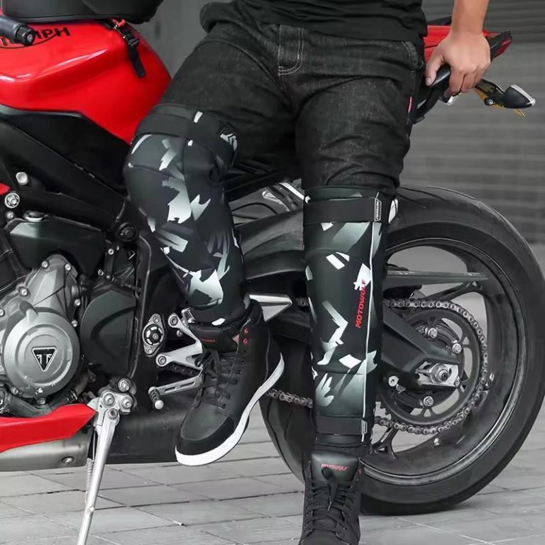 Motowolf Breathable Sports Cushion Riders PU Knee Pads Padding Support Guard For Motorcycle (MDL 1026) Motowolf
