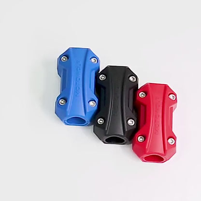 Motowolf Motorcycle Engine Guard Protection Bumper Block Modified 25mm Crash Bar (Red) (MDL 3703) Motowolf