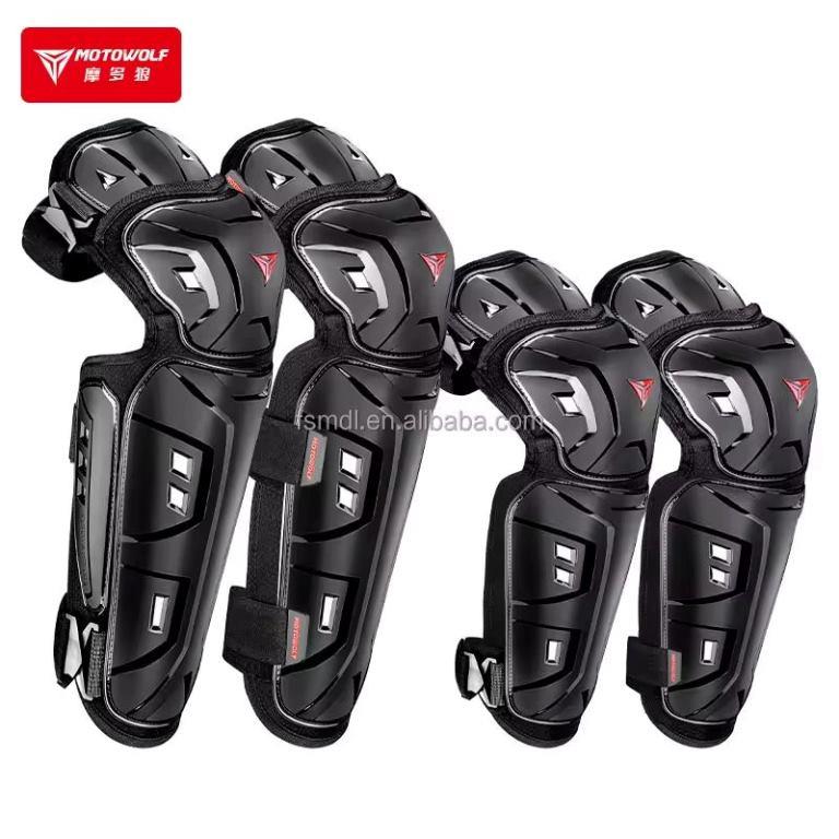 Motowolf Set Outdoor Sports Motorcycle Riding Keep Warm In Winter Four-piece Knee Pads And Elbow Pads (MDL 1029) Motowolf