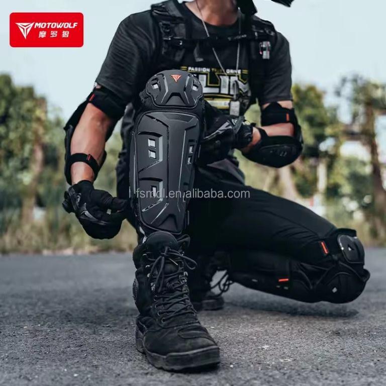 Motowolf Set Outdoor Sports Motorcycle Riding Keep Warm In Winter Four-piece Knee Pads And Elbow Pads (MDL 1029) Motowolf
