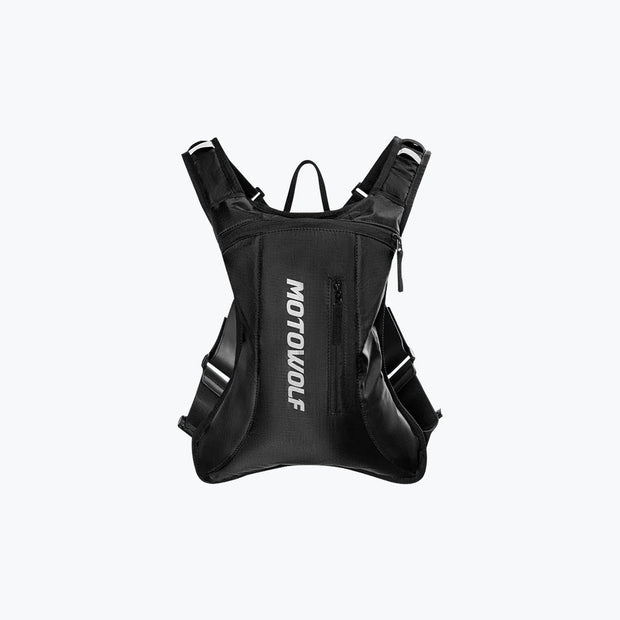 Motowolf MB7 Hydration Backpack with 2L Water Bladder - Black Motowolf
