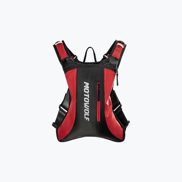Motowolf MB7 Hydration Backpack with 2L Water Bladder - Red Motowolf