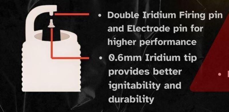 N-Gage Powerparts Double Iridium Spark Plugs-VH8RTII-9 N-Gage Powerparts