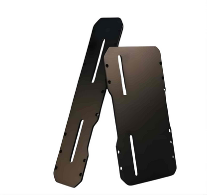 Premium Universal CNC Aluminum Motorcycle License Plate Holder / Frame - Anodized Finish (BLACK) Imported