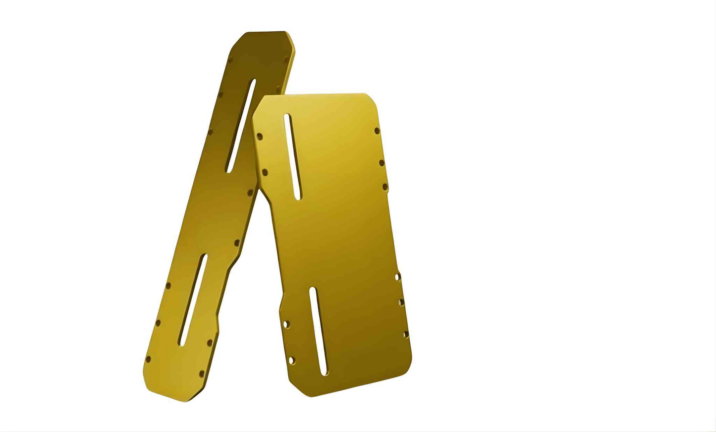 Premium Universal CNC Aluminum Motorcycle License Plate Holder / Frame - Anodized Finish (GOLDEN) Imported