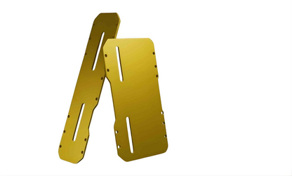 Premium Universal CNC Aluminum Motorcycle License Plate Holder / Frame - Anodized Finish (GOLDEN) Imported
