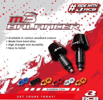 RCB-Handlebar Weight Balancer M3-01BL003 (Gold) RCB