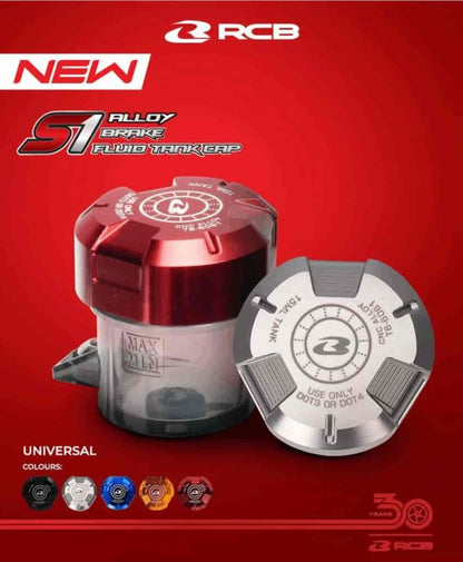 RCB-S1 Alloy Brake Fluid Tank Cap 15 Ml-01BF004 (Blue) RCB