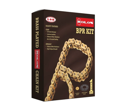 Rolon Brass Chain and Sprocket kit for Yamaha R 15 – KIT NXRC 234 Rolon Chain Sprockets