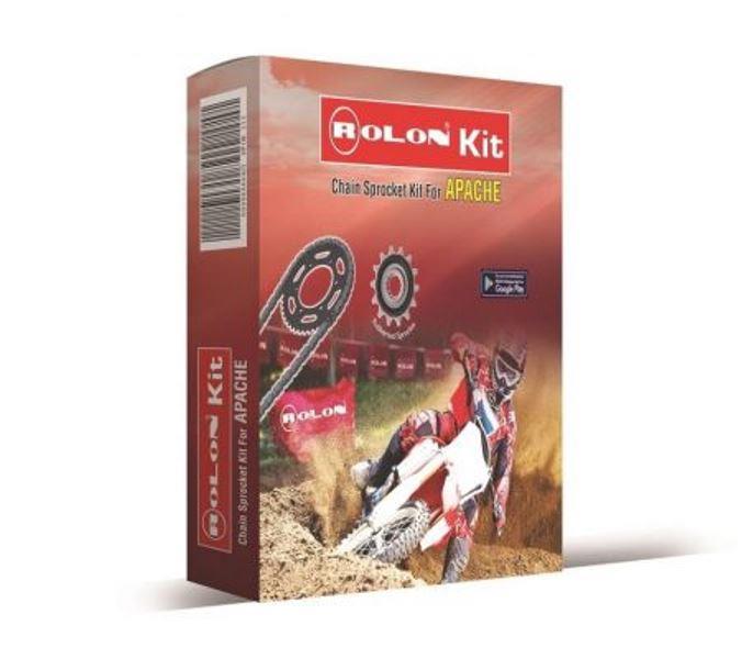 Rolon Chain and Sprocket kit for APACHE 200 CC 4V – KIT HPOR 252 Rolon Chain Sprockets