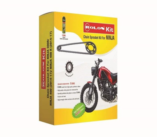Rolon Chain and Sprocket kit for NINJA 300R – KIT HPXR 223 Rolon Chain Sprockets