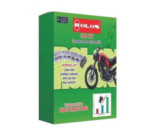 Rolon Chain and Sprocket kit for New Thunderbird 500CC – KIT BS 249 Rolon Chain Sprockets