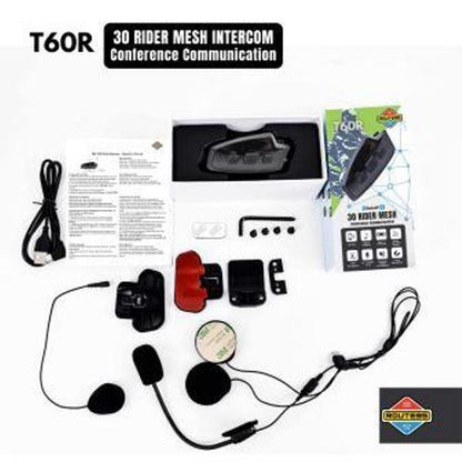 Route95-T60r Mesh Hd Universal Intercom For Helmet Route95