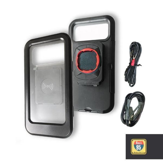 Route 95-Waterproof Case With Wireless Charging For Twist & Go Phone Mount Route95