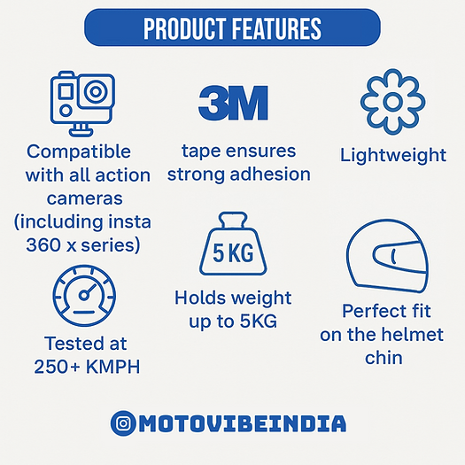 Royal Enfield Modular Helmet Chin Mount by Motovibe Motovibe