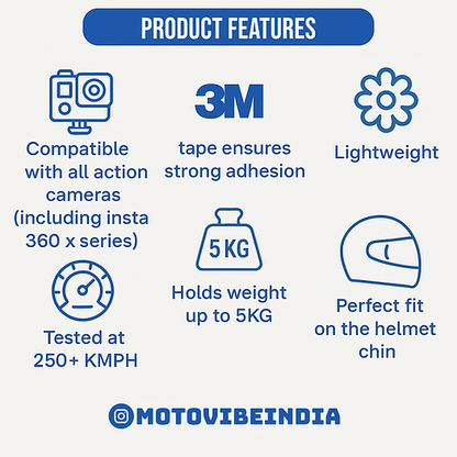 Royal Enfield Modular Helmet Chin Mount by Motovibe Motovibe