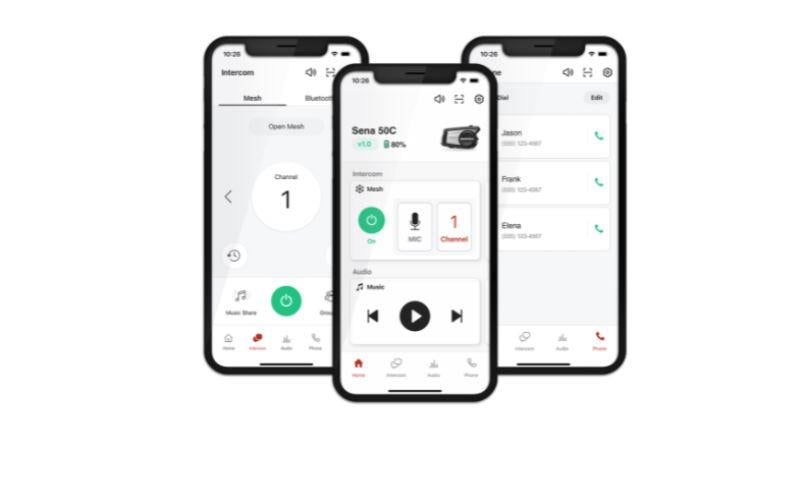 SENA 50C-01 Bluetooth Communication System with Harman Kardon Sena