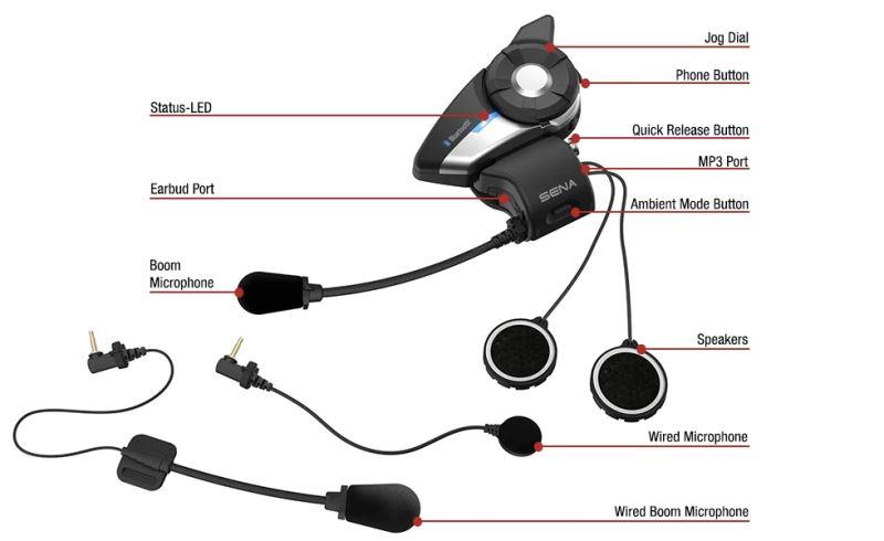 Sena 20S-EVO-11 Evo Bluetooth Headset for Motorcycle Helmets Sena