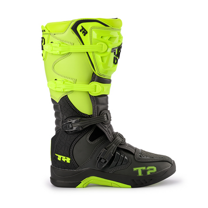 Tiger Racing-MTR T2 Motocross Offroad Boots (Black Green) Tiger Racing