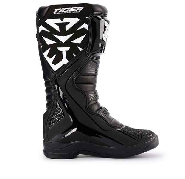 Tiger Racing-MTR T2 Motocross Offroad Boots (Black) Tiger Racing