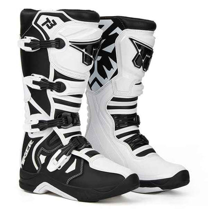Tiger Racing-MTR T3 Motocross Boots White Black Tiger Racing