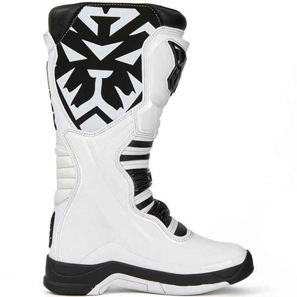 Tiger Racing-MTR T3 Motocross Boots White Black Tiger Racing