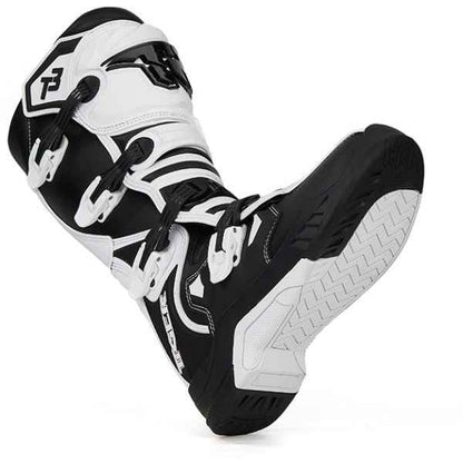 Tiger Racing-MTR T3 Motocross Boots White Black Tiger Racing