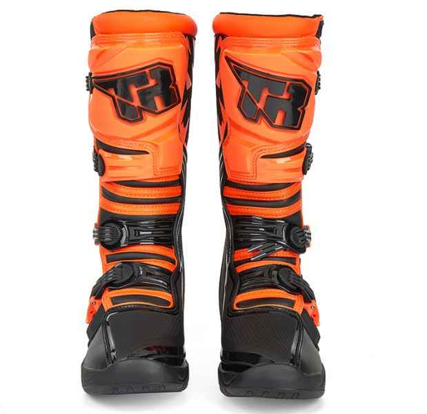 Tiger Racing-MTR T3 Motocross Boots (Black Orange) Tiger Racing