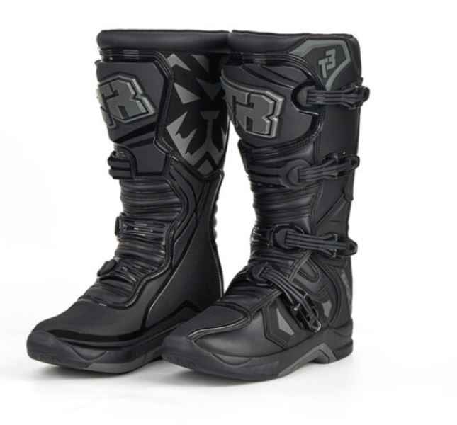 Tiger Racing-MTR T3 Offroad MX Boots (Black) Tiger Racing