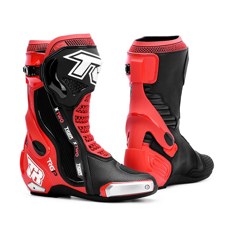 Tiger Racing X2 Racing Boots - Black/Red Tiger Racing