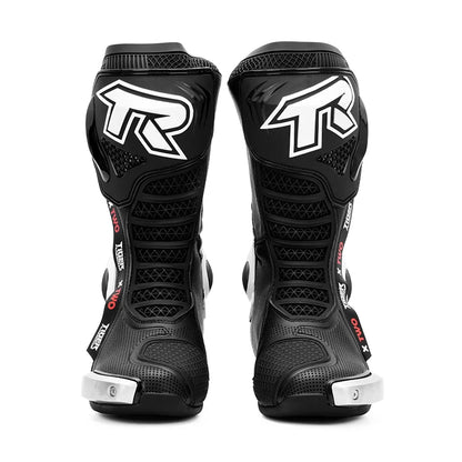Tiger Racing X2 Racing Boots - Black/White Tiger Racing