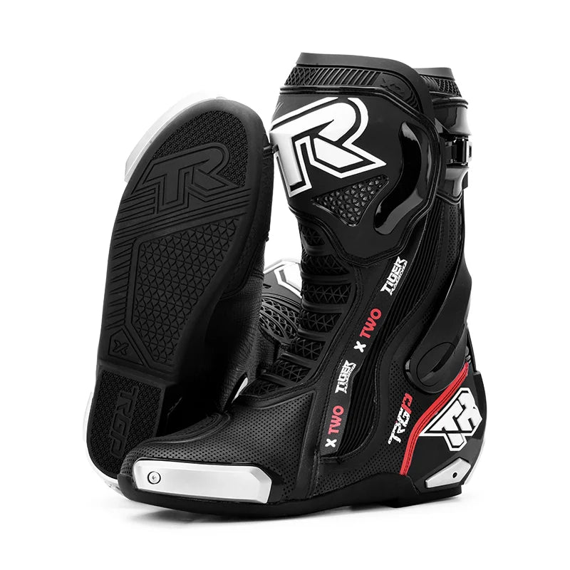 Tiger Racing X2 Racing Boots - Black Tiger Racing