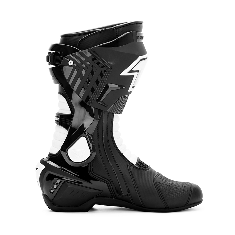 Tiger Racing X One Pro Boots - Black White Tiger Racing