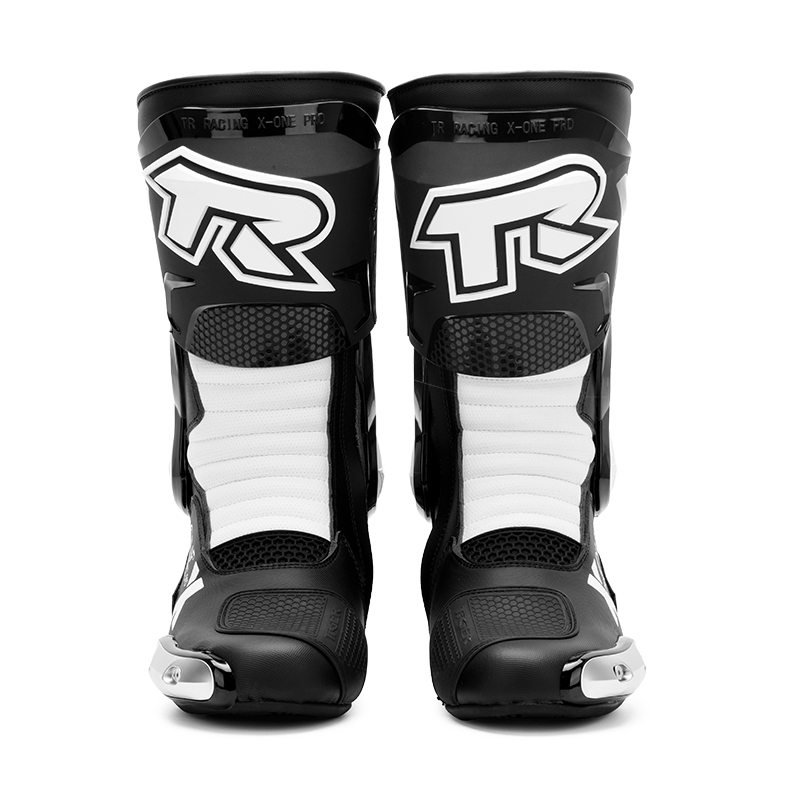 Tiger Racing X One Pro Boots - Black White Tiger Racing