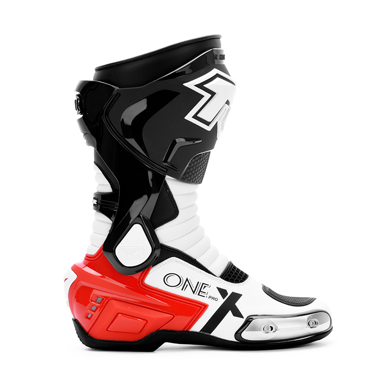 Tiger Racing X One Pro Boots - Red White Tiger Racing