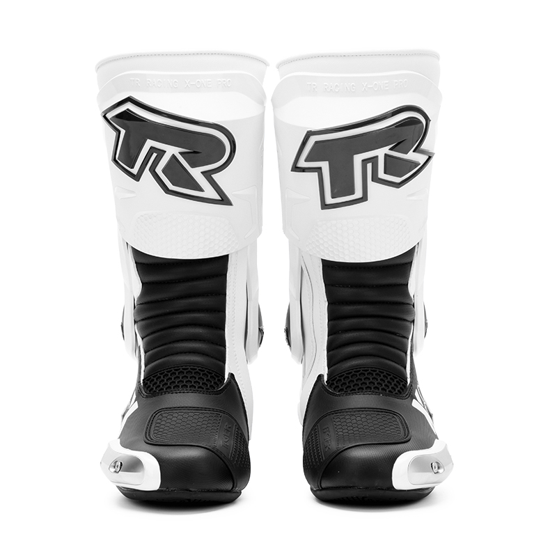 Tiger Racing X One Pro Boots - White Black Tiger Racing