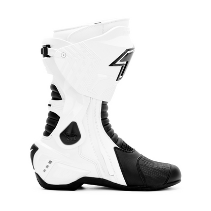 Tiger Racing X One Pro Boots - White Black Tiger Racing